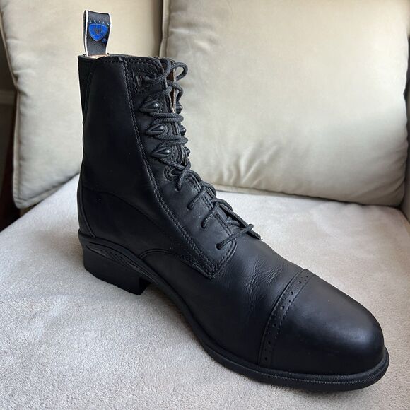 Ariat Cobalt Performer Pro Cordovan Black Leather Combat Boot Men‎ 9.5 D Lace Up main image 9